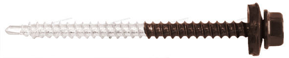 Заказать качественный Саморез 4,8х70 ПРЕМИУМ RAL8017 (коричневый шоколад) в интернет-магазине Компании Металл профиль.