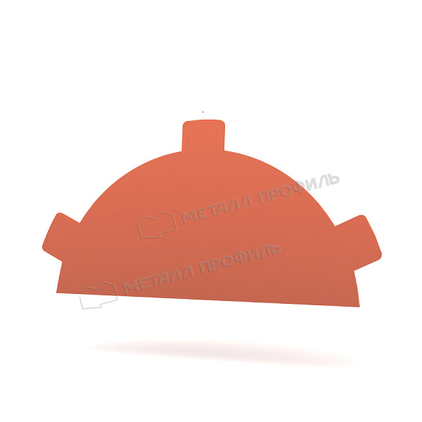 Заглушка конька круглого простая (PURETAN-20-RR750-0.5) заказать в Абакане, по цене 460.75 ₽.