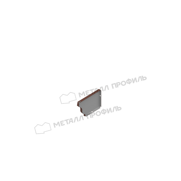 Заглушка желоба 120х86 левая (ПЭ-01-8017-0.5) ― заказать по доступным ценам ― 85.5 ₽.