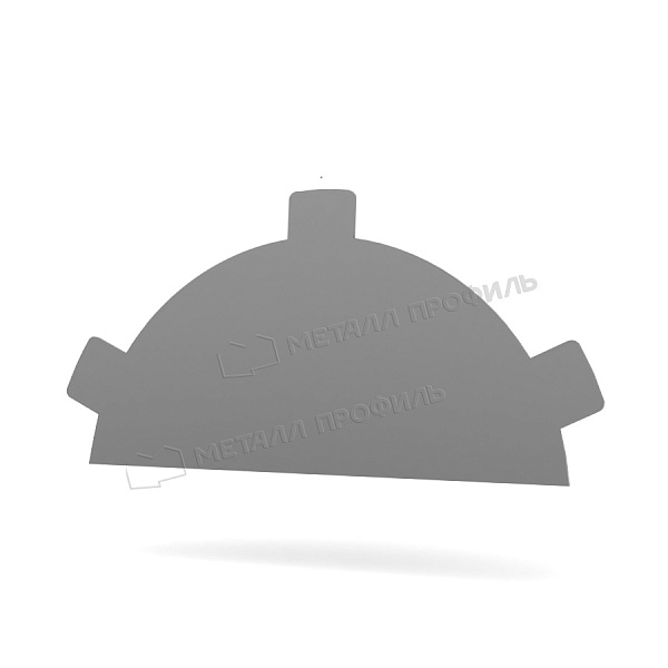 Заглушка конька круглого простая (ПЭ-01-7047-0.5) ― заказать в интернет-магазине Компании Металл Профиль по приемлемой стоимости.