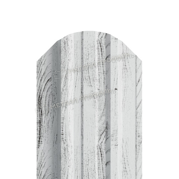 Штакетник металлический МЕТАЛЛ ПРОФИЛЬ TRAPEZE-O 16,5х118 (ECOSTEEL_MA-01-Беленый Дуб-0.5), стоимость ― 204.97 ₽: заказать в Абакане.